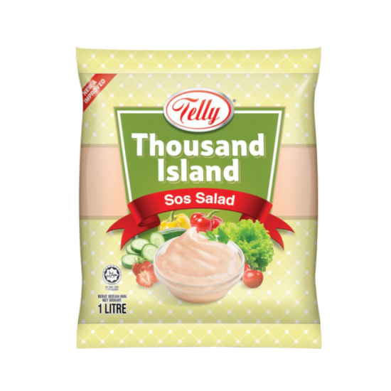 TELLY SALAD DRESING THOUSAND ISLAND  1LTR