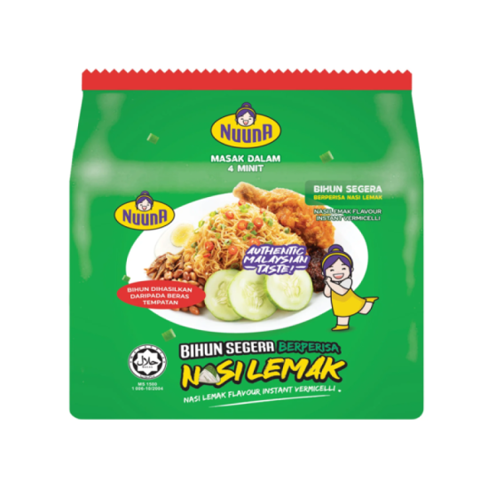 NUUNA BIHUN BERPERISA NASI LEMAK 65G*4