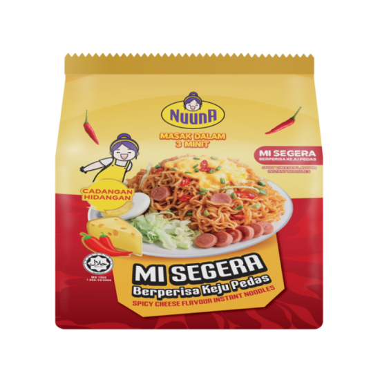 NUUNA MI SEGERA BERPERISA SPICY CHEESE 80G*4