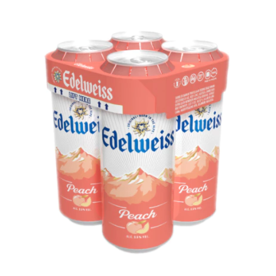 EDELWEISS PEACH BEER 320ML*4