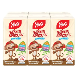 YEO'S SUPER SPROUTS - CHOCOLATE 200ML*6'S YEO'S SUPER SPROUTS - CHOCOLATE 200ML*6'S