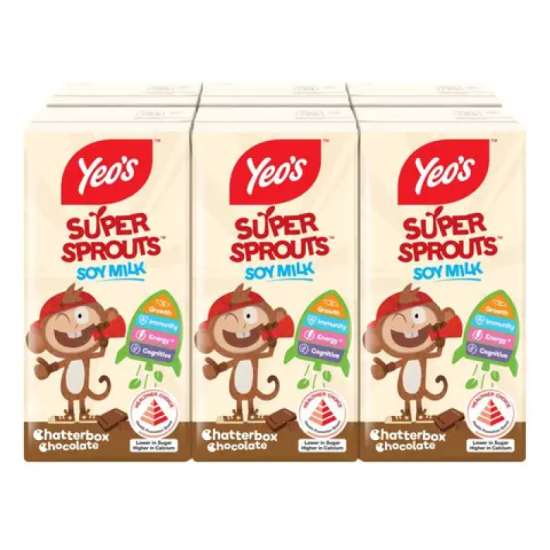 YEO'S SUPER SPROUTS - CHOCOLATE 200ML*6'S