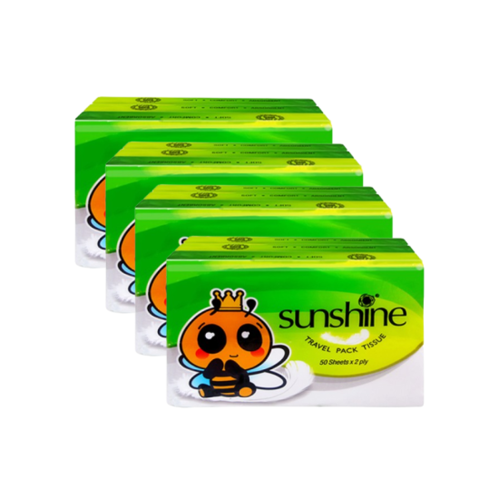 SUNSHINE TRAVEL PACK TISSUES 50'S *12