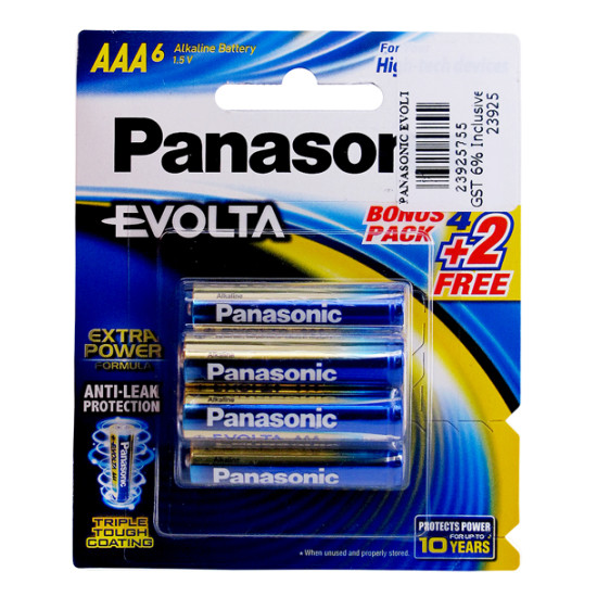 PANASONIC EVOLTA AAA 4'S