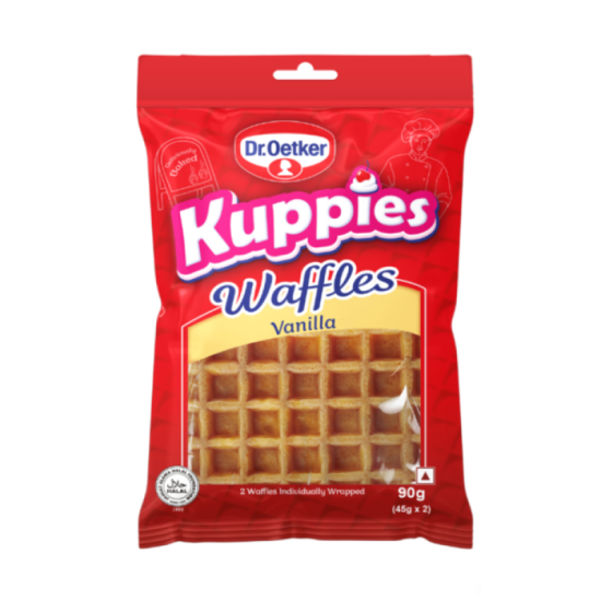 DR.OETKER KUPPIES WAFFLES - VANILLA 90GM