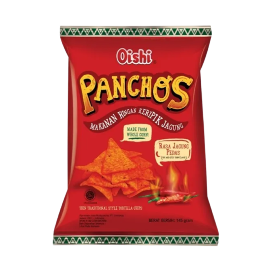 OISHI PANCHOS TORTILLA - HOT & SPICY 145GM