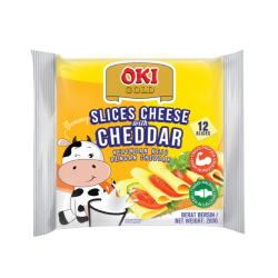 OKI GOLD SLICES CHEESE WITH CHEDDAR 12S 200G OKI GOLD SLICES CHEESE WITH CHEDDAR 12S 200G
