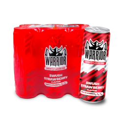 WARRIOR SWUSH STRAWBERRY 320ML*6'S WARRIOR SWUSH STRAWBERRY 320ML*6'S