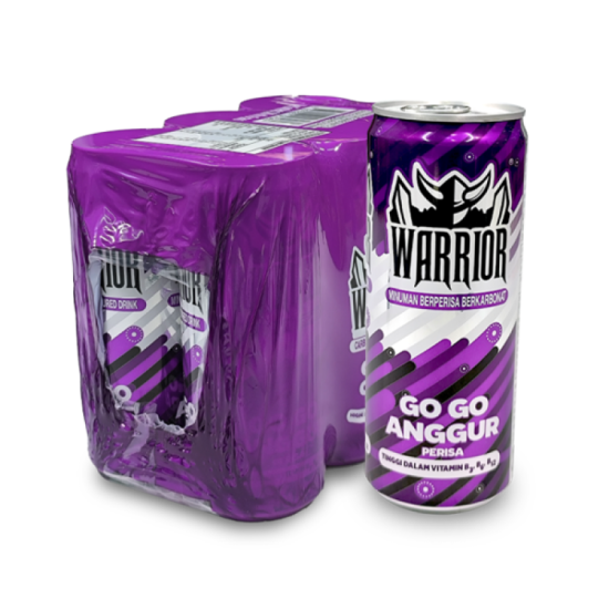 WARRIOR GO GO GRAPE 320ML*6'S