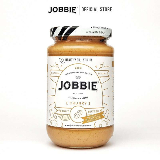 JOBBIE PEANUT BUTTER -CHUNKY 380GM