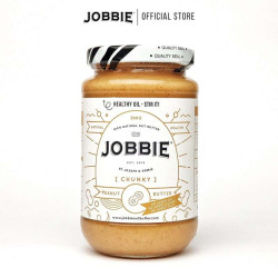 JOBBIE PURE PEANUT BUTTER  -CHUNKY 380GM