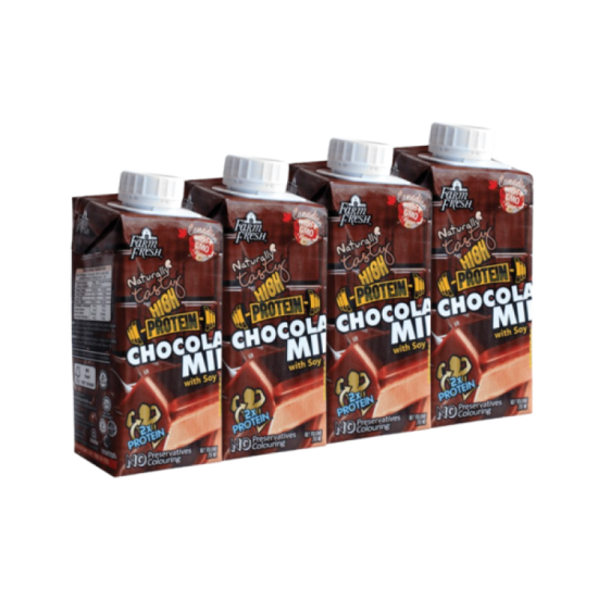 FARM FRESH UHT SOY MILK-CHOCOLATE 200ML*4'S