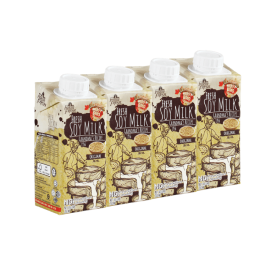 FARM FRESH UHT SOY MILK-ORIGINAL 200ML*4'S