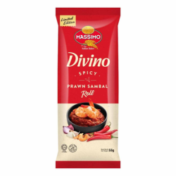 MASSIMO DIVINO SPICY PRAWN SAMBAL ROLL 55GM MASSIMO DIVINO SPICY PRAWN SAMBAL ROLL 55GM