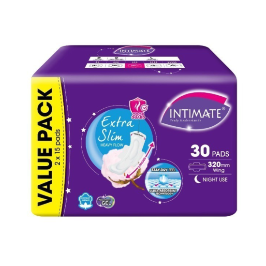 INTIMATE EXTRA SLIM WING NITE LONG DF 320MM 15S*2