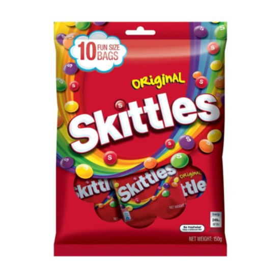 SKITTLES ORIGINAL SHAREBAG 150GM