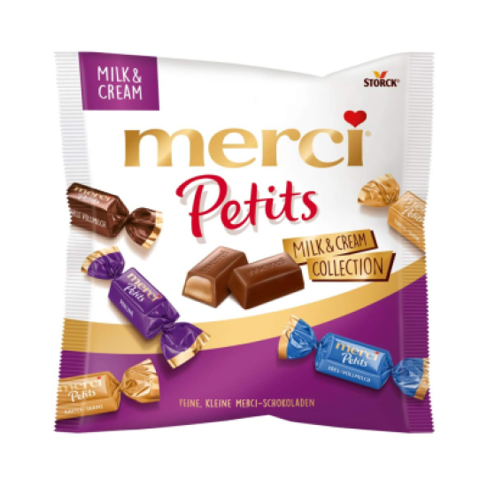 MERCI PETITS MILK & CREAM 125GM