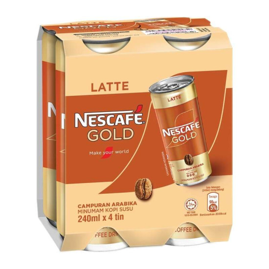 NESCAFE GOLD LATTE 4*240ml