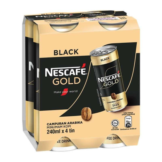 NESCAFE GOLD BLACK 4*240ml