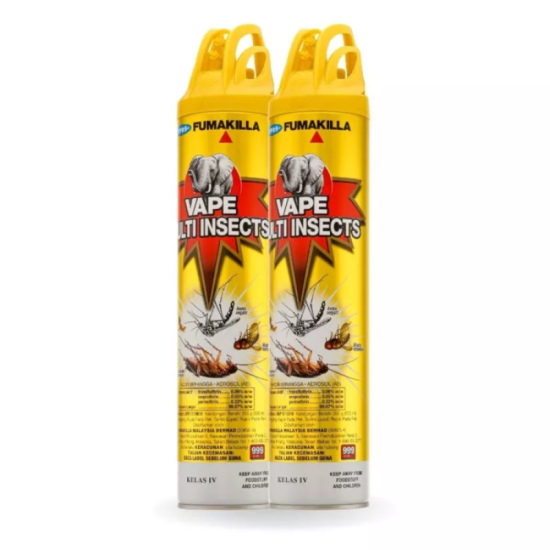 FUMAKILLA VAPE MULTI INSECTS  (TWIN PACK) 600ML*2