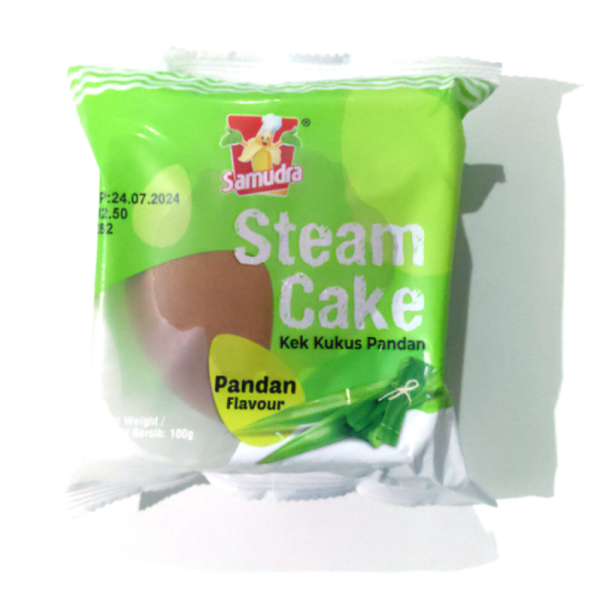 SAMUDRA STEAM CAKE - PANDAN FLAVOUR 100GM