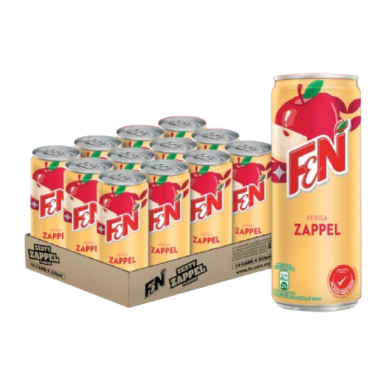 F&N ZAPPEL CAN 325ML *12'S