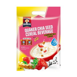 QUAKER CHIA SEED CEREAL STRAWBERRY FLAVOR 28GM*10' QUAKER CHIA SEED CEREAL STRAWBERRY FLAVOR 28GM*10'