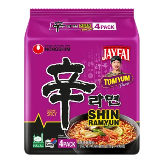 NONGSHIM SHIN RAMYUN TOM YUM 123GM*4