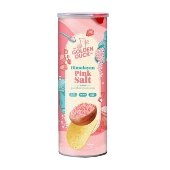 THE GOLDEN DUCK CRISPS HIMALAYA PINK SALT 125GM