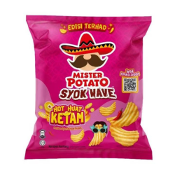 MISTER POTATO SYOK WAVE SPICY CRABSTICK 85GM MISTER POTATO SYOK WAVE SPICY CRABSTICK 85GM