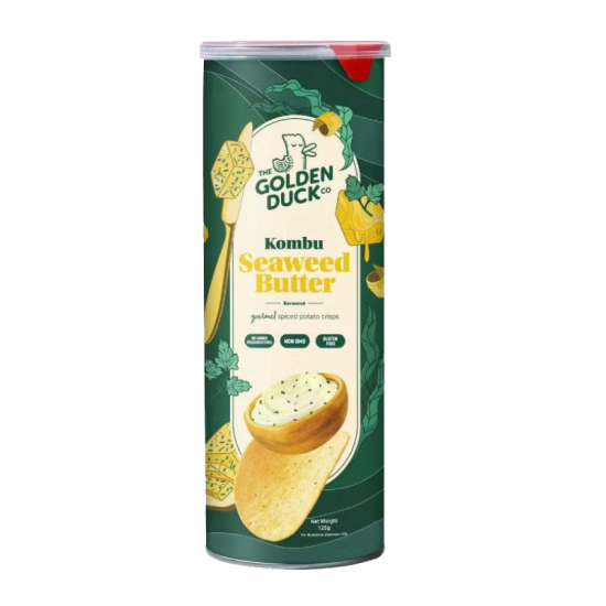 THE GOLDEN DUCK CRISPS KOMBU SEAWEED 125GM