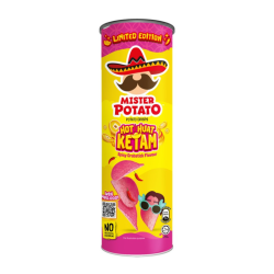 MISTER POTATO CRISPS SPICY CRABSTICK 125GM MISTER POTATO CRISPS SPICY CRABSTICK 125GM