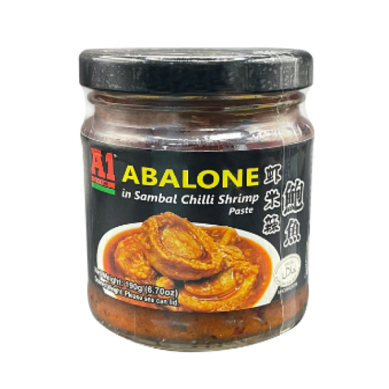 A1 ABALONE SAMBAL CHILI PASTE 190GM