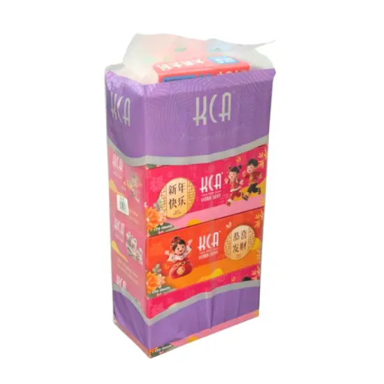 KCA CNY FACIAL TISSUE 2PLY 170'S*4