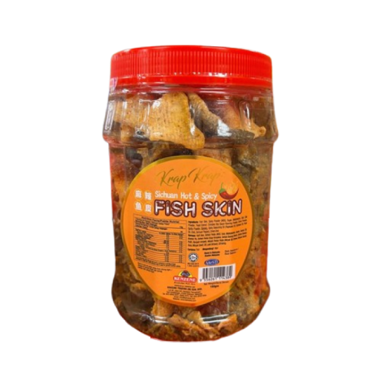 KK SICHUAN HOT & SPICY FISH SKIN 150GM