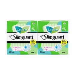 LAURIER SUPER SLIM GUARD 22.5CM 20'S*2 LAURIER SUPER SLIM GUARD 22.5CM 20'S*2