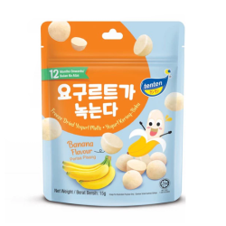 TENTEN FREEZE DRIED YOGURT MELTS BANANA 15GM TENTEN FREEZE DRIED YOGURT MELTS BANANA 15GM