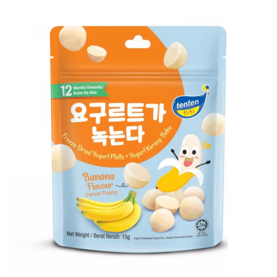 TENTEN FREEZE DRIED YOGURT MELTS BANANA 15GM