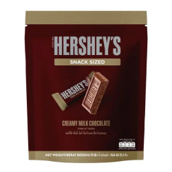 HERSHEY'S MILK CHOCOLATE SNACK SIZED 153GM HERSHEY'S MILK CHOCOLATE SNACK SIZED 153GM
