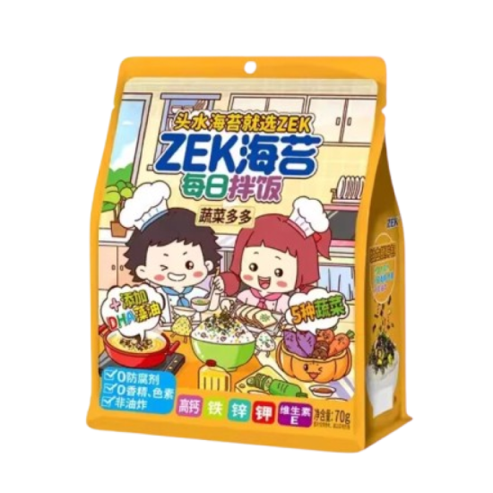 ZEK SEAWEED WITH VEGETABLE 70GM