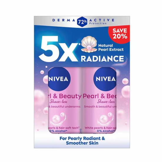 NIVEA WOMEN DEODORANT - P&BEAUTY SHAVELESS 50ML*2