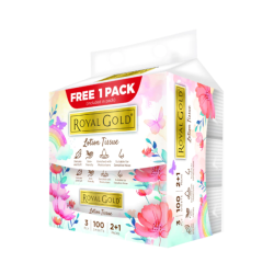 ROYAL GOLD LOTION TISSUE TRAVEL PACK (3PLY) 100S*3 ROYAL GOLD LOTION TISSUE TRAVEL PACK (3PLY) 100S*3