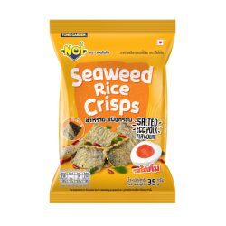NOI SEAWEED RICE CRISPS SALTED EGG YORK 35GM NOI SEAWEED RICE CRISPS SALTED EGG YORK 35GM