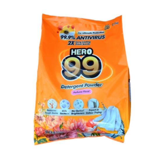 HERO 99 DETERGENT POWDER PERFUME FLORAL 2.1KG