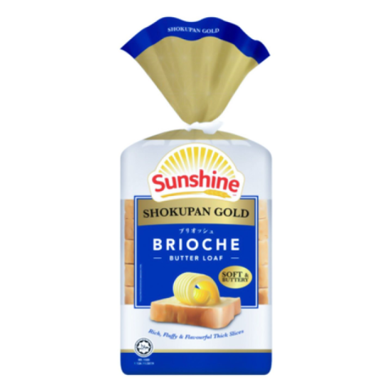 SUNSHINE SHOKUPAN GOLD BRIOCHE BUTTER LOAF 300GM