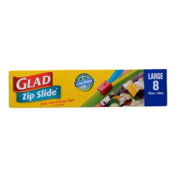 GLAD ZIP SLIDE LARGE 8'S