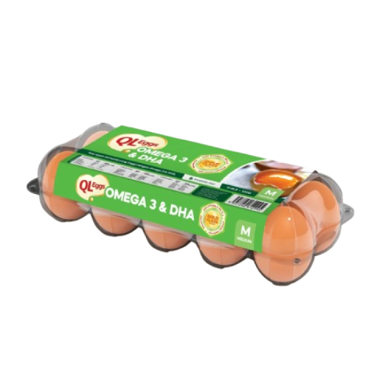 QL EGGS OMEGA 3 & DHA MEDIUM 10'S