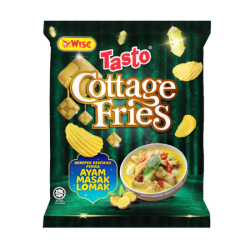 WISE COTTAGE FRIES AYAM MASAK LOMAK 60GM WISE COTTAGE FRIES AYAM MASAK LOMAK 60GM