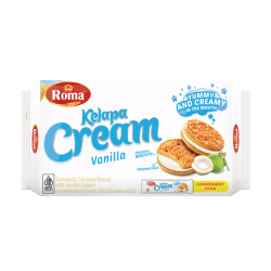 ROMA KELAPA CREAM VANILLA 40GM*8 ROMA KELAPA CREAM VANILLA 40GM*8
