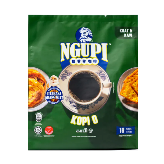 ZUS NGUPI INSTANT PERMIX - KOPI O  12GM*18'S